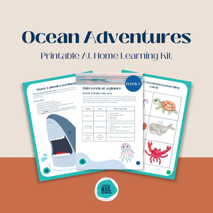 Ocean Adventures Printable At Home Learning Kit
