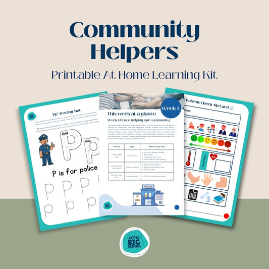 Community Helpers Printable At Home Learning Kit
