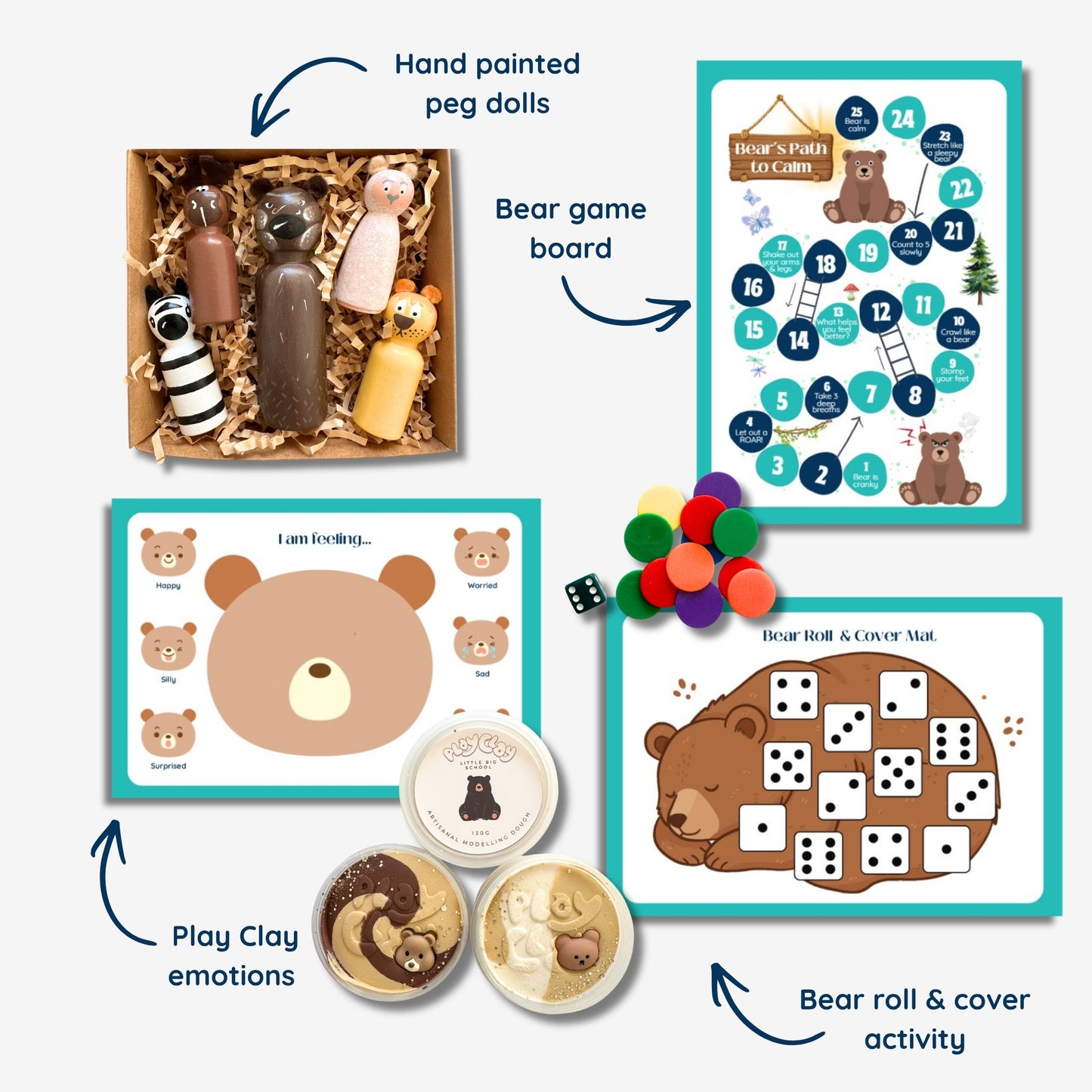 The Very Cranky Bear Inspired Bookish Play Pack