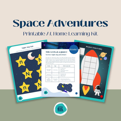 Space Adventures Printable At Home Learning Kit