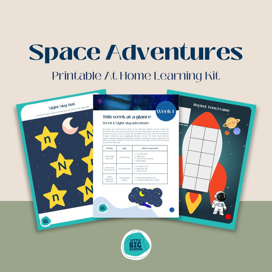 Space Adventures Printable At Home Learning Kit