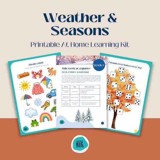 Weather & Seasons Printable At Home Learning Kit