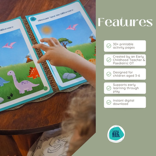 Dinosaurs & Fossils Printable At Home Learning Kit