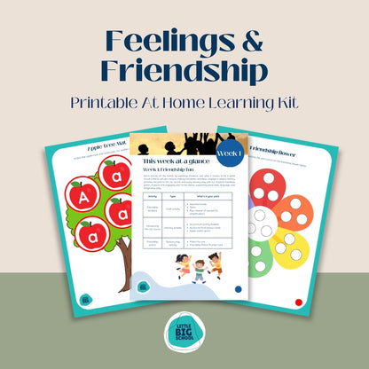 Feelings & Friendship Printable At Home Learning Kit