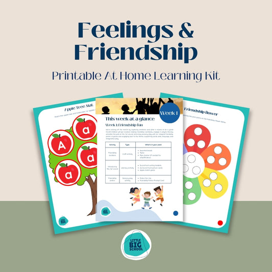 Feelings & Friendship Printable At Home Learning Kit