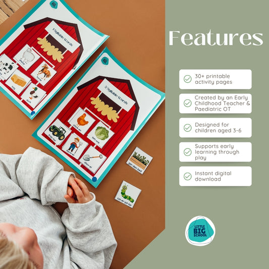 On the Farm Printable At Home Learning Kit