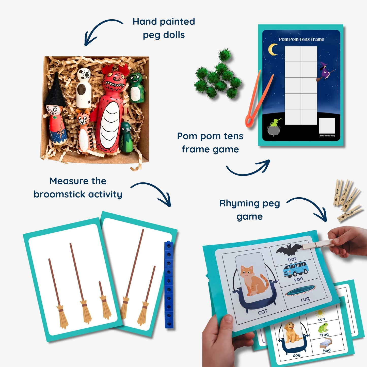 Room on the Broom Inspired Bookish Play Pack